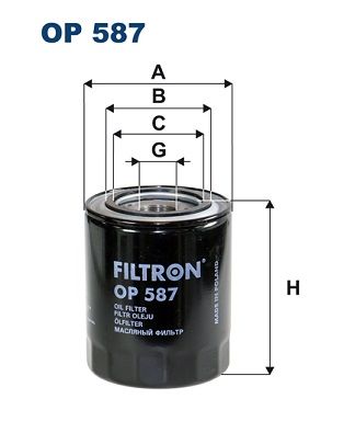 OP587 FILTRON Масляный фильтр