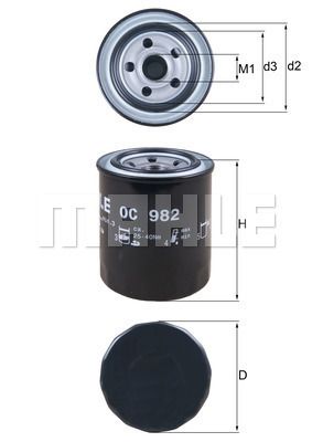 OC982 KNECHT Масляный фильтр