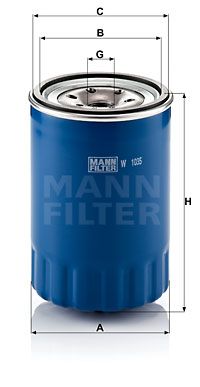 W1035 MANN-FILTER Масляный фильтр