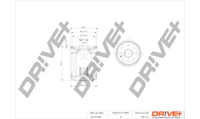 DP1110110150 Dr!ve+ Масляный фильтр