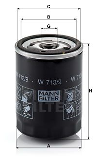 W7139 MANN-FILTER Масляный фильтр