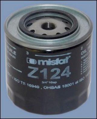 Z124 MISFAT Масляный фильтр