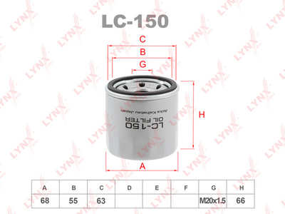 LC150 LYNXauto Масляный фильтр