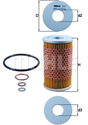 OX47D KNECHT Масляный фильтр