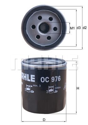 OC976 KNECHT Масляный фильтр