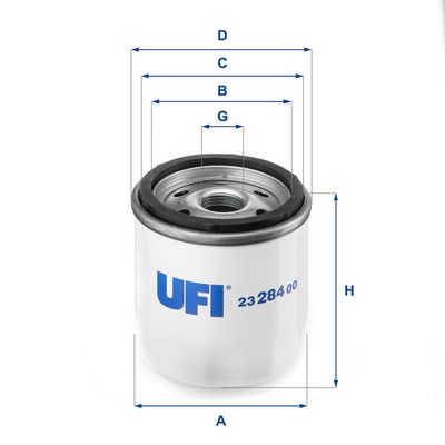 2328400 UFI Масляный фильтр