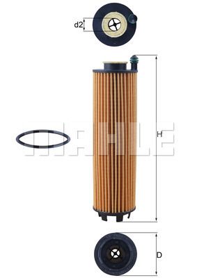 OX1301D KNECHT Масляный фильтр