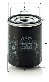 W7172 MANN-FILTER Масляный фильтр