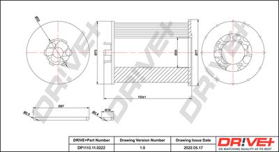 DP1110110222 Dr!ve+ Масляный фильтр