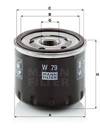 W79 MANN-FILTER Масляный фильтр