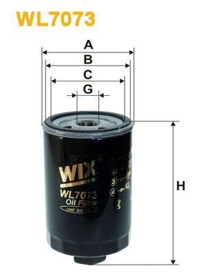 WL7073 WIX FILTERS Масляный фильтр