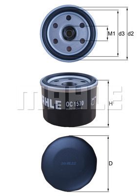 OC1570 KNECHT Масляный фильтр