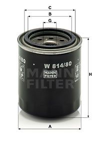 W81480 MANN-FILTER Масляный фильтр