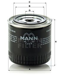 W92017 MANN-FILTER Масляный фильтр