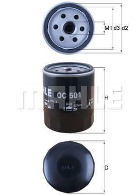 OC501 KNECHT Масляный фильтр