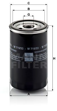 W71933 MANN-FILTER Масляный фильтр