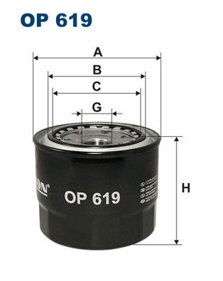 OP619 FILTRON Масляный фильтр