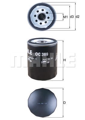 OC369 KNECHT Масляный фильтр