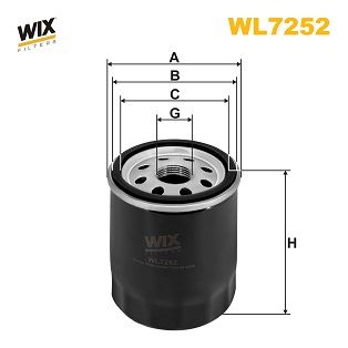 WL7252 WIX FILTERS Масляный фильтр