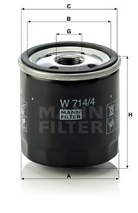 W7144 MANN-FILTER Масляный фильтр