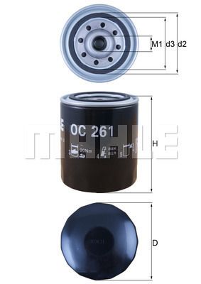 OC261 KNECHT Масляный фильтр