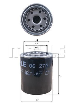 OC274 KNECHT Масляный фильтр