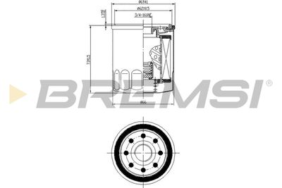 FL0026 BREMSI Масляный фильтр