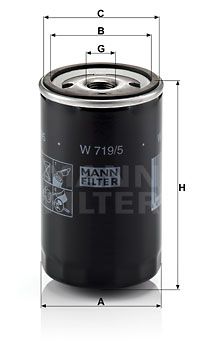 W7195 MANN-FILTER Масляный фильтр