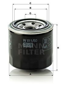 W81180 MANN-FILTER Масляный фильтр