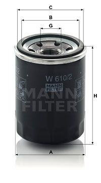 W6102 MANN-FILTER Масляный фильтр