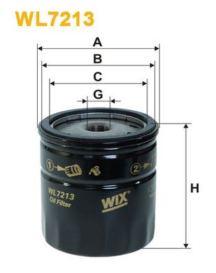 WL7213 WIX FILTERS Масляный фильтр