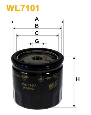 WL7101 WIX FILTERS Масляный фильтр