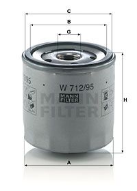 W71295 MANN-FILTER Масляный фильтр