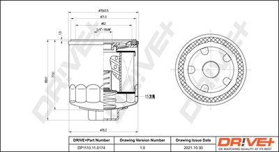 DP1110110174 Dr!ve+ Масляный фильтр