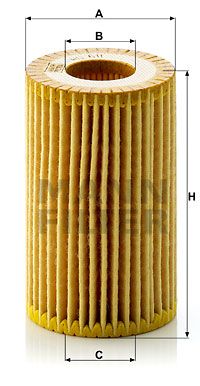 HU611x MANN-FILTER Масляный фильтр