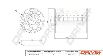 DP1110110211 Dr!ve+ Масляный фильтр