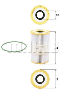 OX1185D KNECHT Масляный фильтр