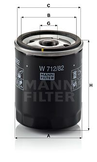 W71282 MANN-FILTER Масляный фильтр