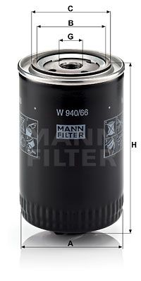 W94066 MANN-FILTER Масляный фильтр