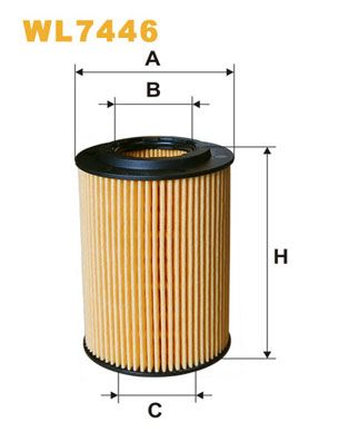 WL7446 WIX FILTERS Масляный фильтр