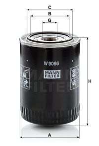 W9066 MANN-FILTER Масляный фильтр