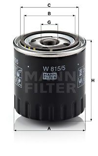 W8155 MANN-FILTER Масляный фильтр