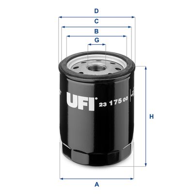 2317500 UFI Масляный фильтр