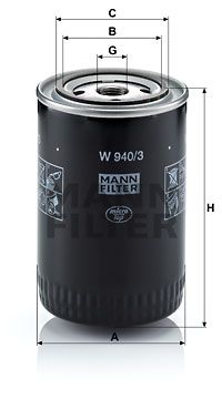 W9403 MANN-FILTER Масляный фильтр
