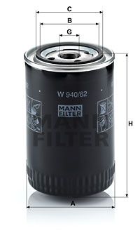 W94062 MANN-FILTER Масляный фильтр