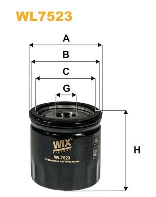 WL7523 WIX FILTERS Масляный фильтр