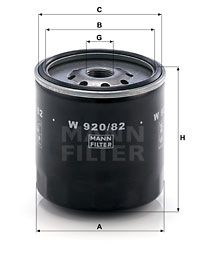 W92082 MANN-FILTER Масляный фильтр