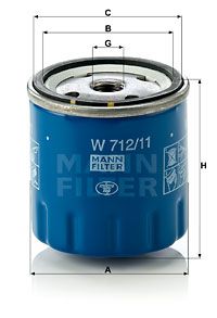 W71211 MANN-FILTER Масляный фильтр