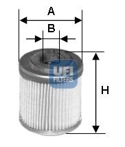 2554700 UFI Масляный фильтр