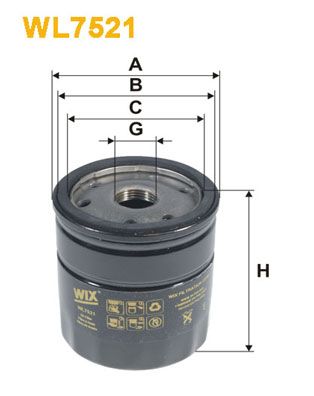 WL7521 WIX FILTERS Масляный фильтр